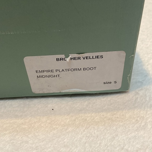 BROTHER VELLIES Empire Platform Boot Black Size 5 Made In Italy New In Box - Picture 9 of 9